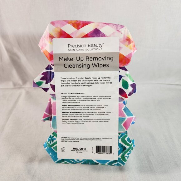 Precision Beauty Make-Up Removing Cleansing Wipes MULTIPURPOSE 4 Packs = 160 - Picture 3 of 6